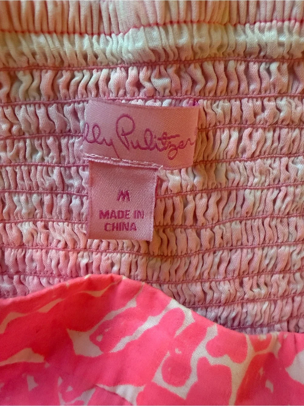 Lilly Pulitzer Strapless Pink Floral Cocktail Dress - Picture 3 of 4